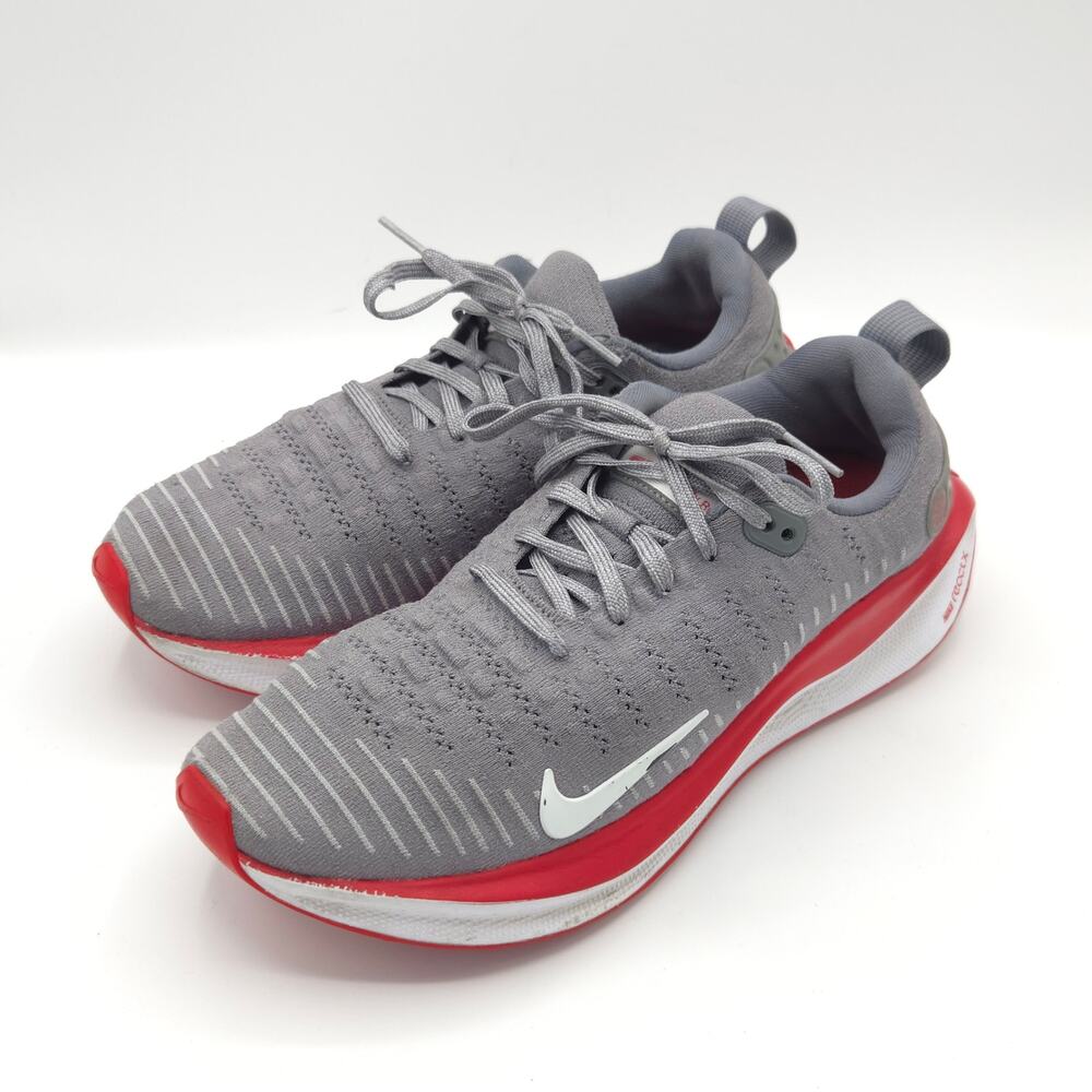 Nike Men's Gray and Red Athletic Running Shoes. Too small - reposhing.